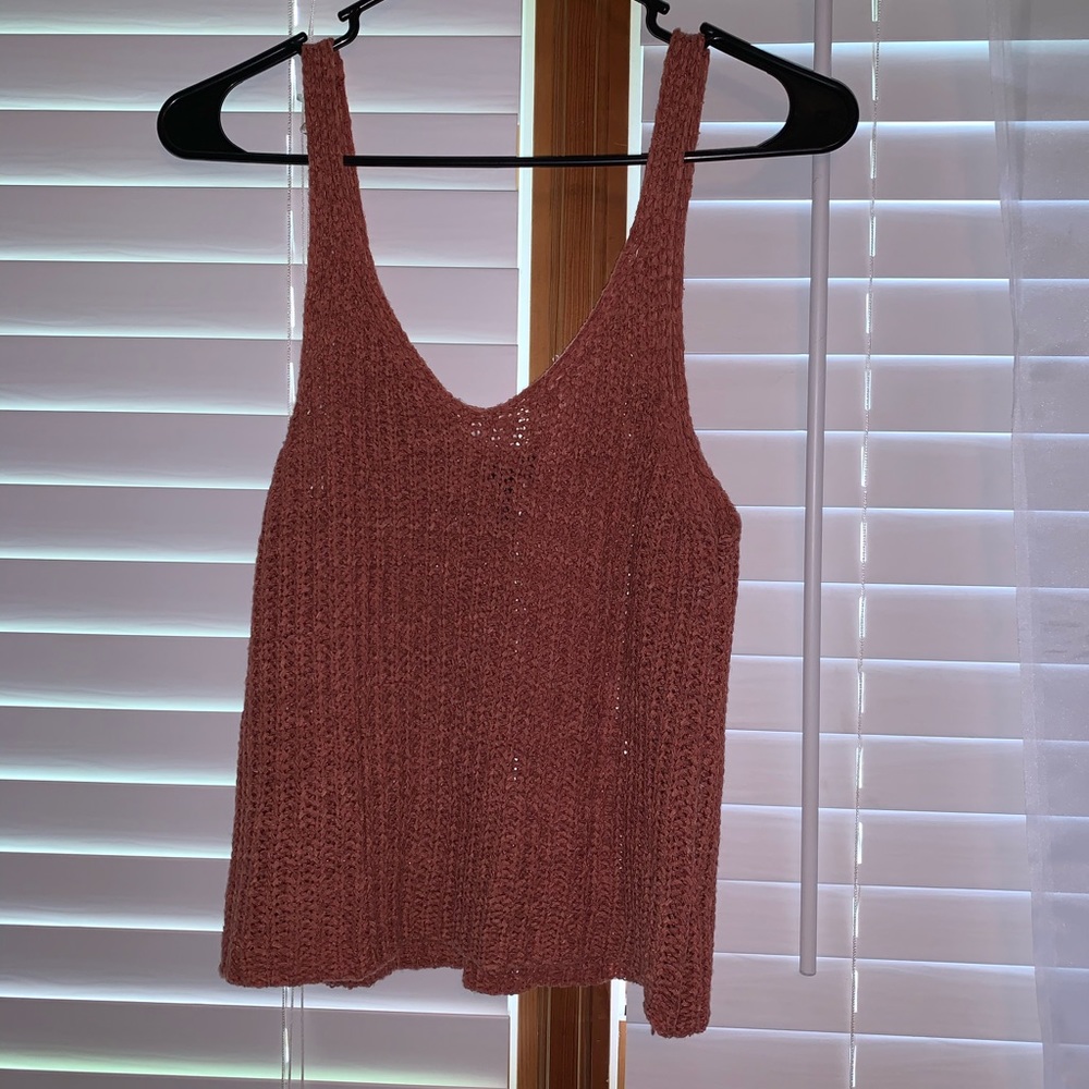 Sweater like tank top